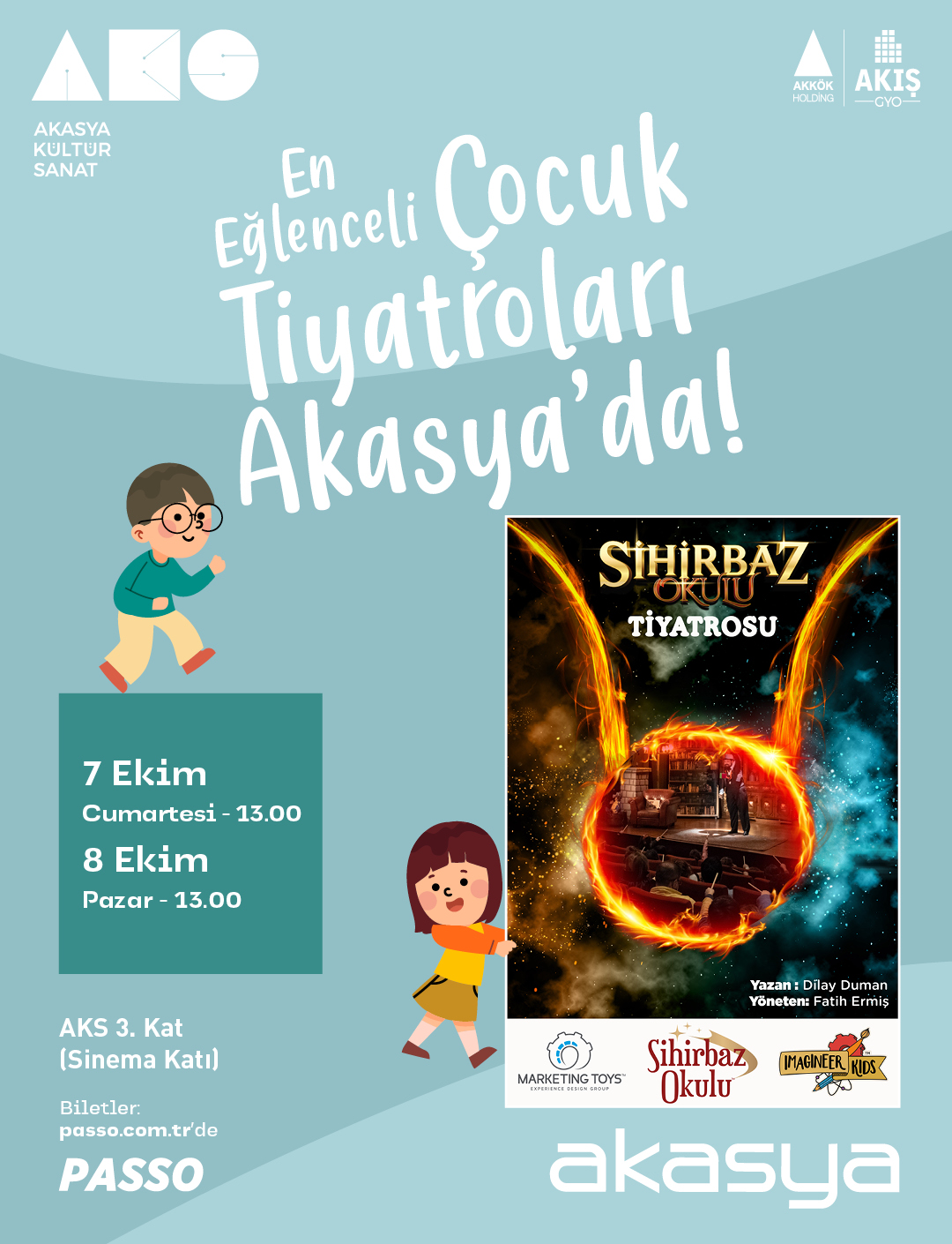 Sihirbaz Okulu Tiyatrosu  // <b>7-8 Ekim // 13.00</b>