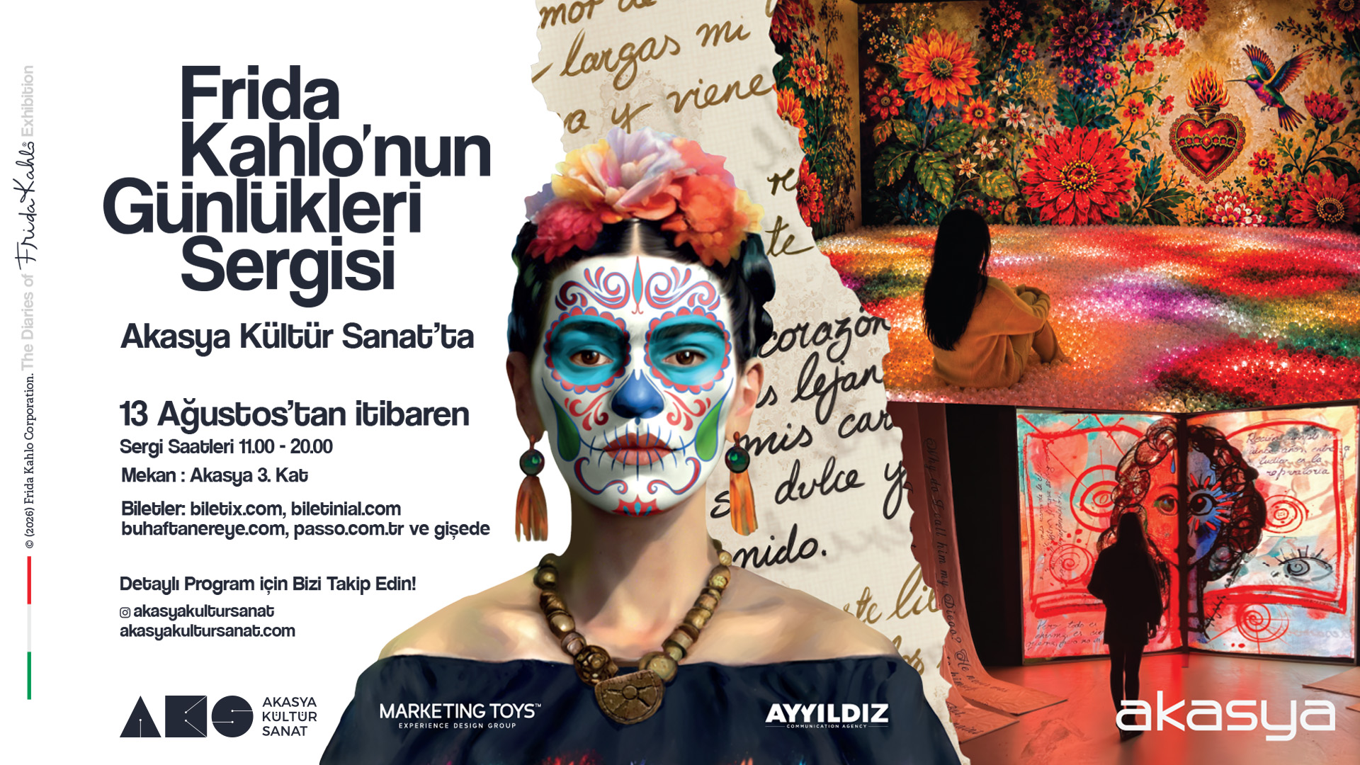 Frida Kahlo’nun Günlükleri sergi afişi